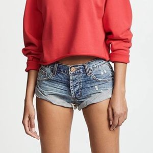 One Teaspoon Bandit Shorts in Blue Buoy (Size 23)